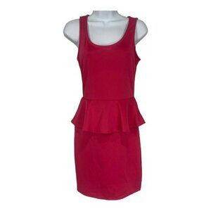 Charlotte Russe Sleeveless Peplum Dress With Strappy Back Detail - Size Medium